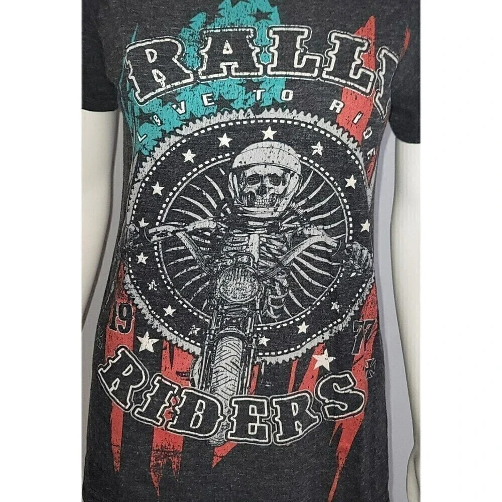 Helix Rally Riders Live To Ride Tee - Size Small - Picture 7 of 8